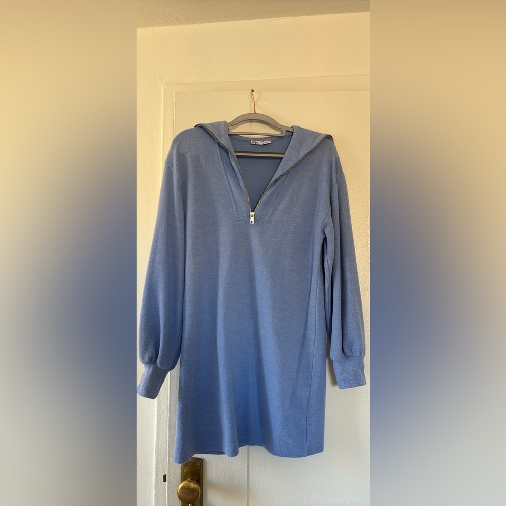 Blue Zipper Zara Dress